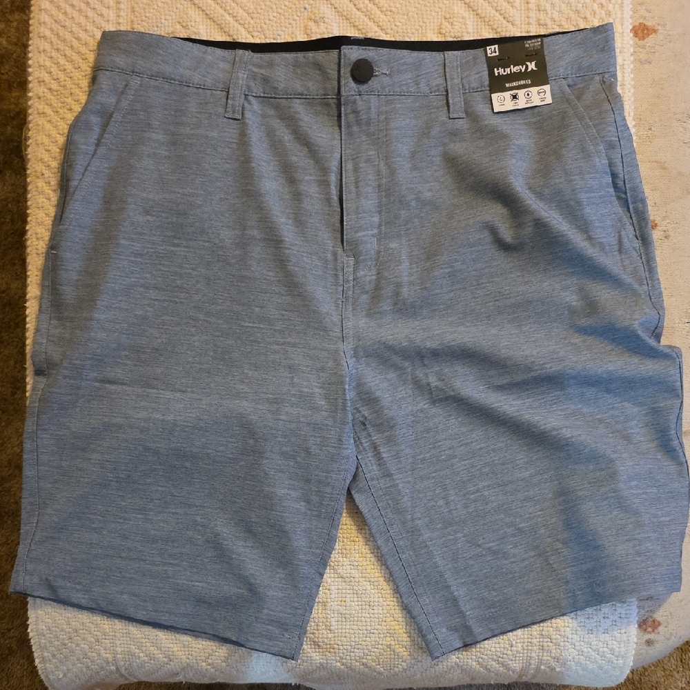 Hurley Men's Gladiator Grey Flat Front Shorts